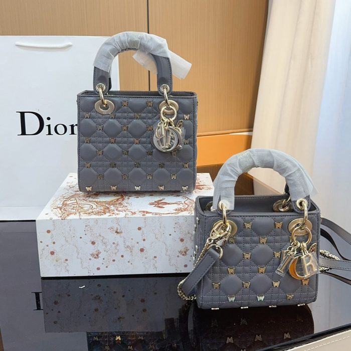 Dior Lady Dior Butterfly Rivet Bags (Perfect Replica) - Image 3