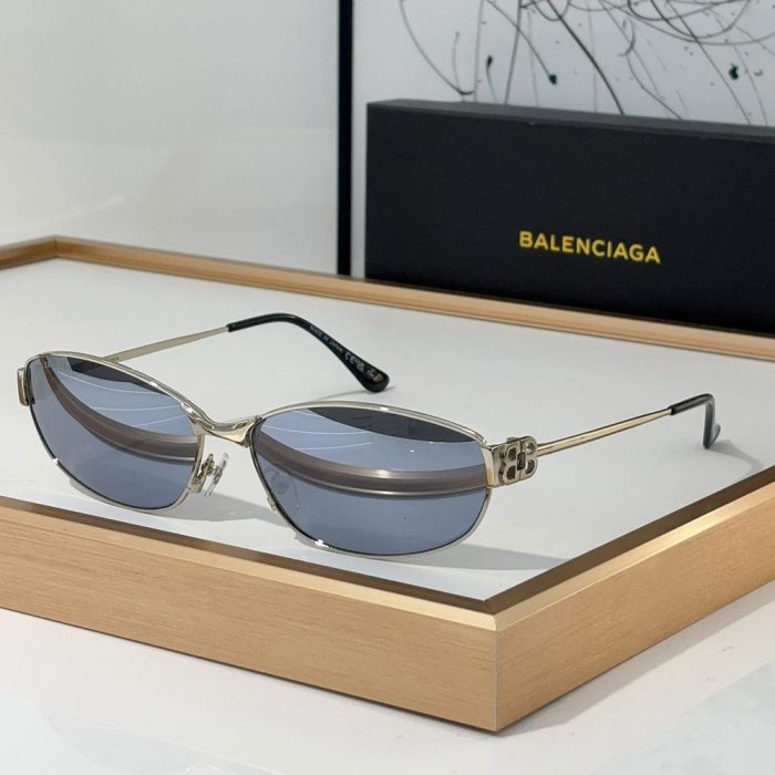 Balenciaga Metal Mirror leg hollowed Out B Letter Logo sunglasses Top quality (Perfect Replica) - Image 6