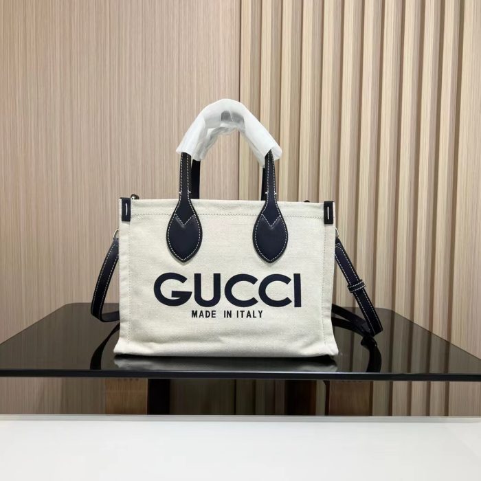 GUCCI TOTE BAG WITH GUCCI PRINT (Perfect Replica) - Image 5