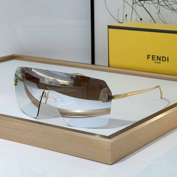 Fendi Aviator Rimless Sunglasses Top quality (Perfect Replica) - Image 3