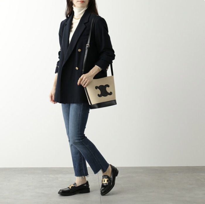 Celine Cuir Triomphe Canvas&Cowhid Bucket Bag(Perfect Replica) - Image 3