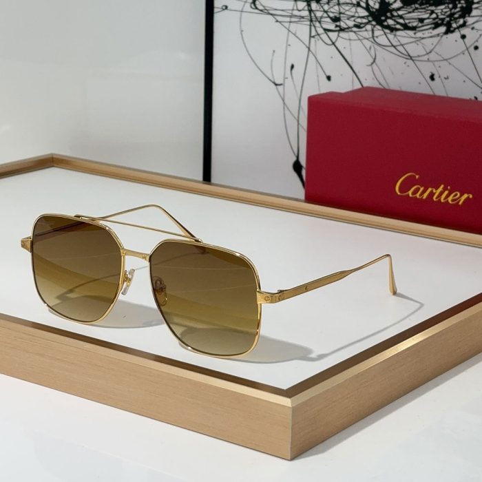 Cartier Slim Metal Frame sunglasses Top quality (Perfect Replica) - Image 3