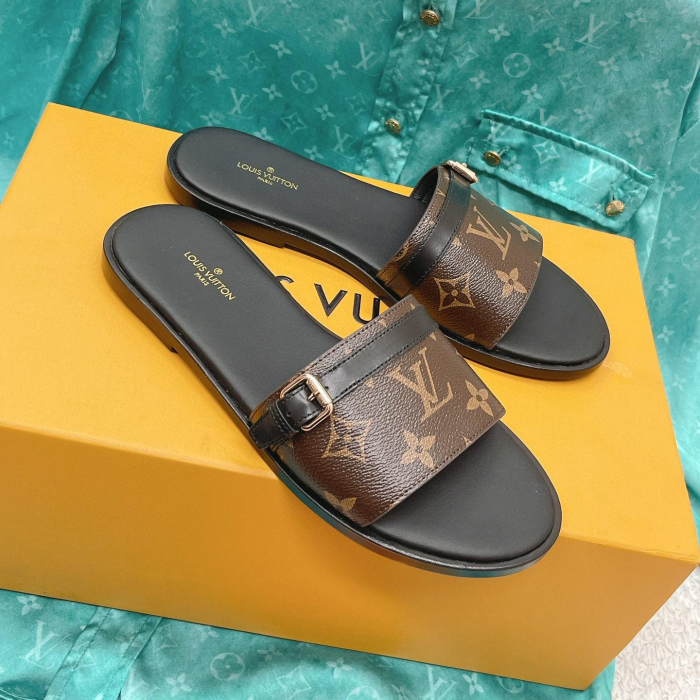 Louis Vuitton LV Comfortable Flat Slippers Slide Sandal (Perfect Replica)