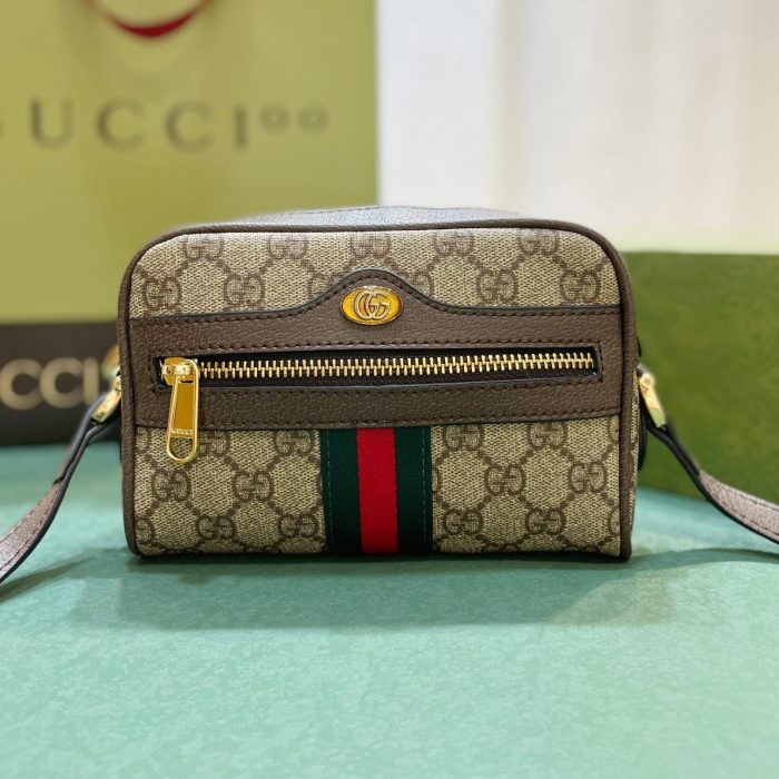 Gucci Ophidia Striped Webbing Waist Pack (Perfect Replica)