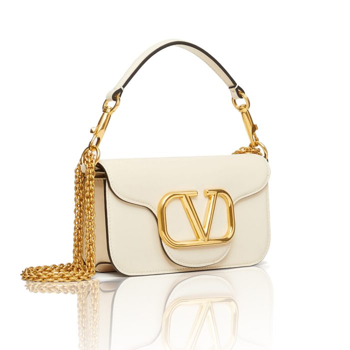 VALENTINO GARAVANI V Logo Baguette Shoulder Bag Ladies MINILOCO Calfskin Bag (Perfect Replica) - Image 2