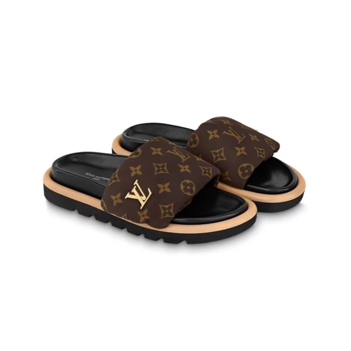 Louis Vuitton LV Pollow Nylon Velcro Slide Sandal(Perfect Replica) - Image 2