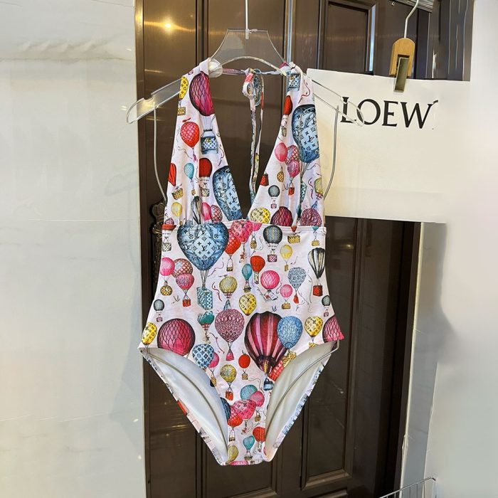 Louis Vuitton LV One-piece Swimsuit With Fasteners Swimwear?Perfect Replica