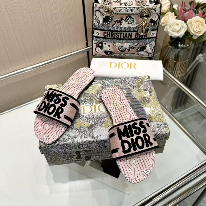 Dior Dway Miss Dior Allover Motif Sandals (Perfect Replica) - Image 9