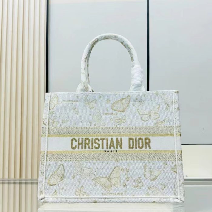 Dior Medium Book Tote Bag Totes Handbag (Perfect Replica) - Image 4