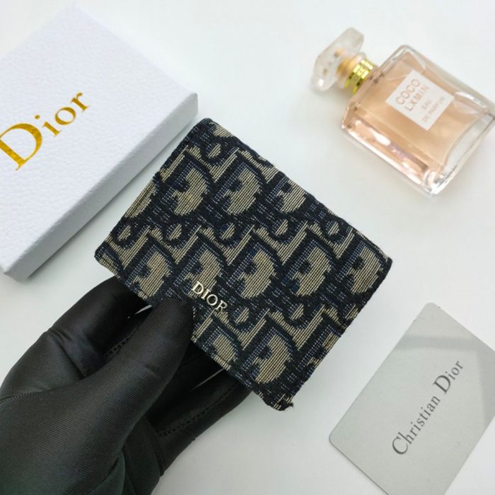 Dior Oblique Coin Card Holder Wallet(Perfect Replica)