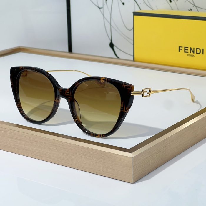 Fendi Slim Metal Mirror legs Sunglasses Top quality (Perfect Replica) - Image 5