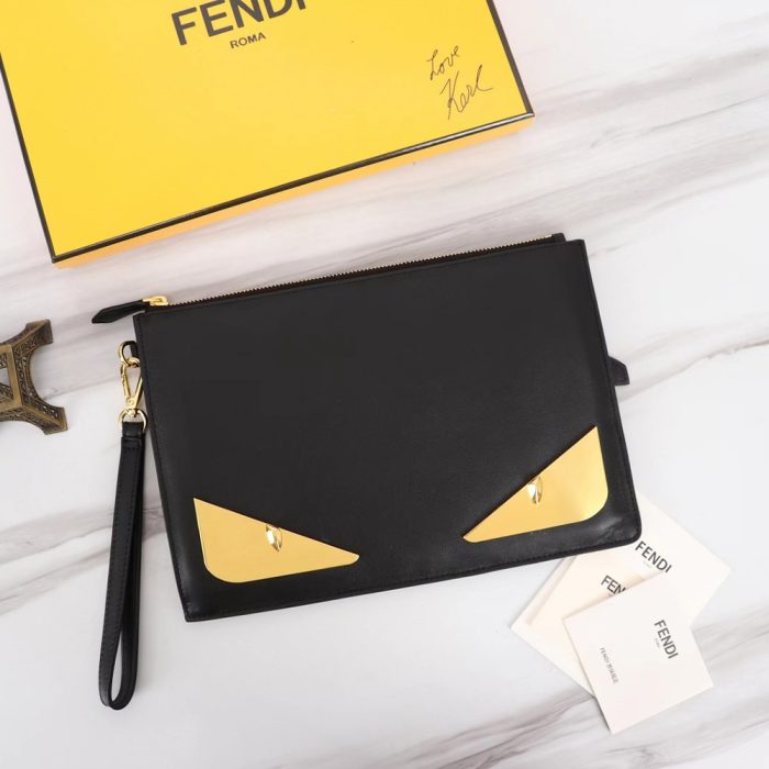 FENDI Printed Canvas Clutch (Perfect Replica) - Image 9