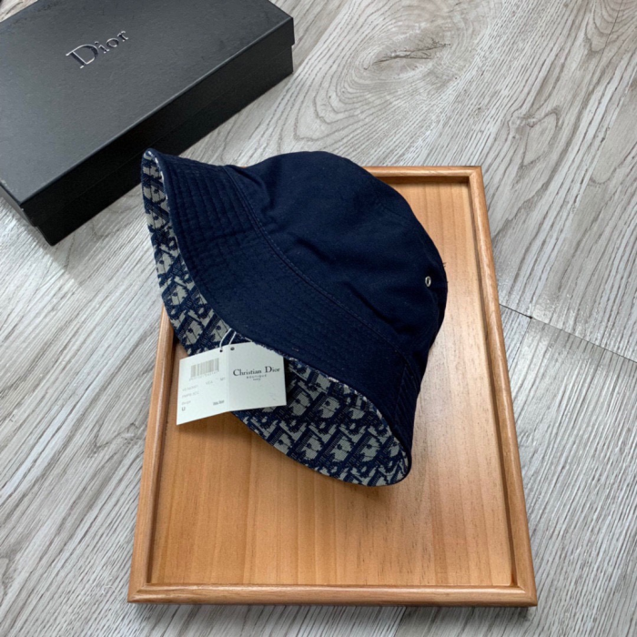 Dior Double Sided Cotton Printed Fisherman's Hat Sunhat (Perfect Replica)