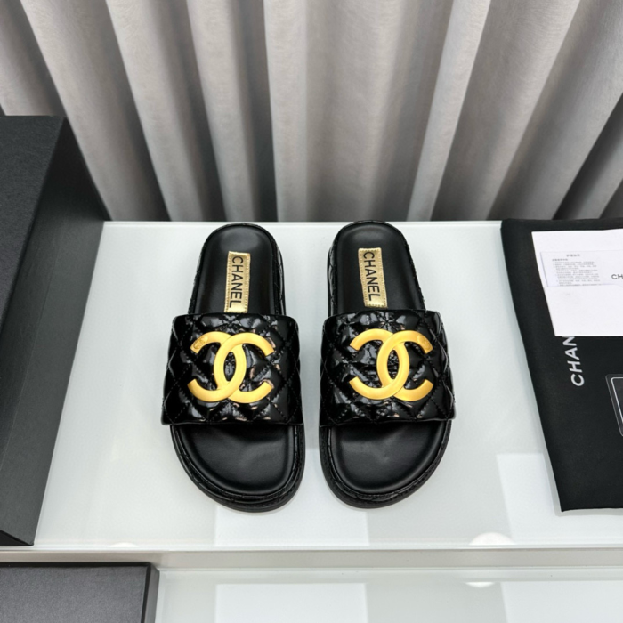 Chanel Gold Label Flat Bottom Fashion Sandals Slide£¨Perfect Replica£© - Image 9