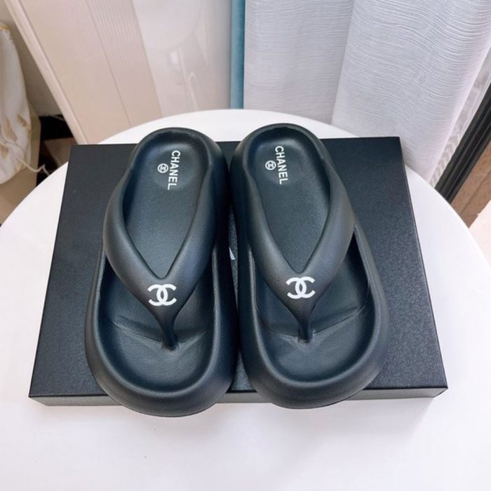 Chanel Thick-soled Beach Flip-flops Slide Sandal (Perfect Replica)