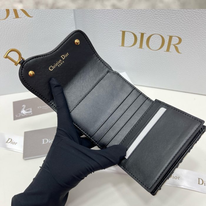 Dior saddle Three Fold Wallet(Perfect Replica) - Image 3