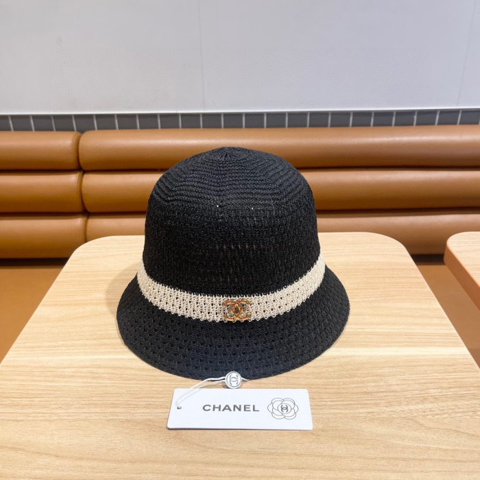 Chanel Knitted Hollow Breathable Fisherman's Hat Sunhat (Perfect Replica)