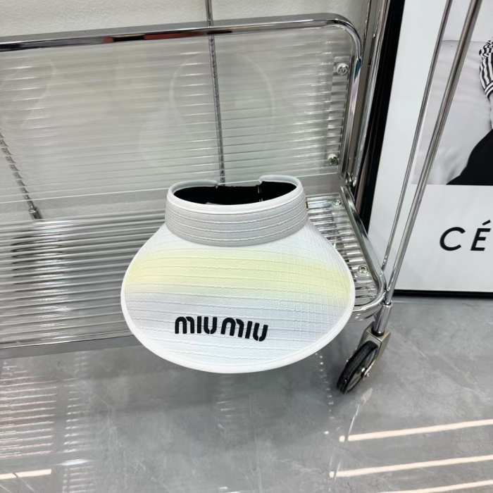 Miu Miu Interleaved Render Empty Top Hat Sunhat (Perfect Replica)