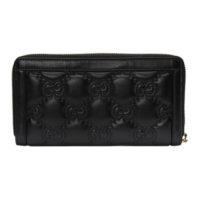 Gucci Unisex GG Marmont Zip Around Wallet Matelass¨¦ Leather£¨Perfect Replica£© - Image 2