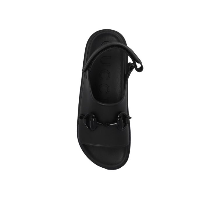 Gucci Shoes Rubber Thick-Soled Hook And Loop Fsteners Slide Sandal (Perfect Replica) - Image 3