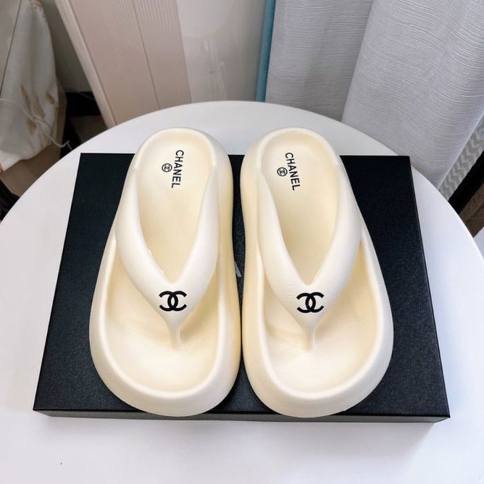 Chanel Thick-soled Beach Flip-flops Slide Sandal (Perfect Replica) - Image 6