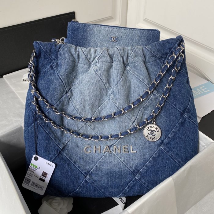 Chanel 22bag Old Denim(Perfect Replica) - Image 2