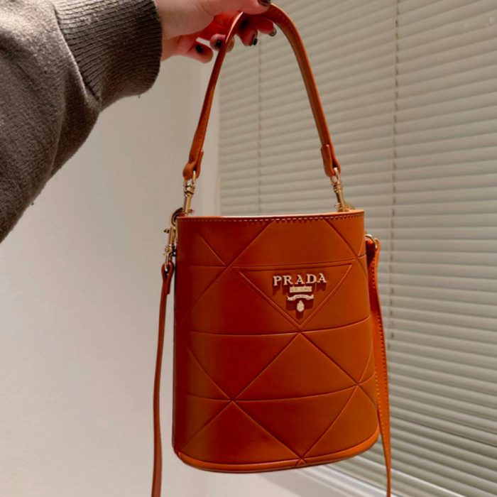 Prada Checkered Bucket Bag(Perfect Replica) - Image 6