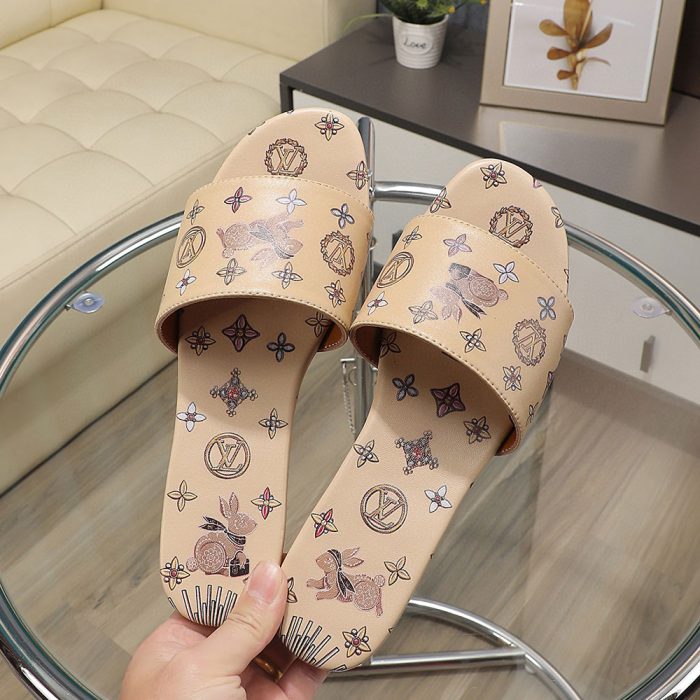 Louis Vuitton LV Cute Bunny Flats Slide Sandal (Perfect Replica) - Image 6