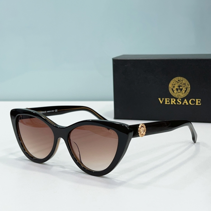 Versace Mirror leg Logo Cat-eye Sunglasses Top Quality(Perfect Replica) - Image 6