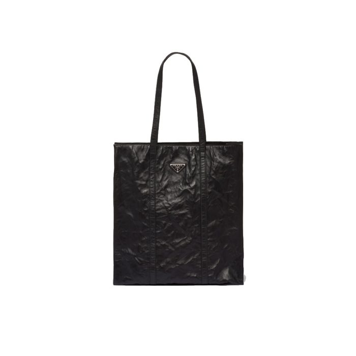 Prada Small Antique Nappa Leather Tote - Image 2