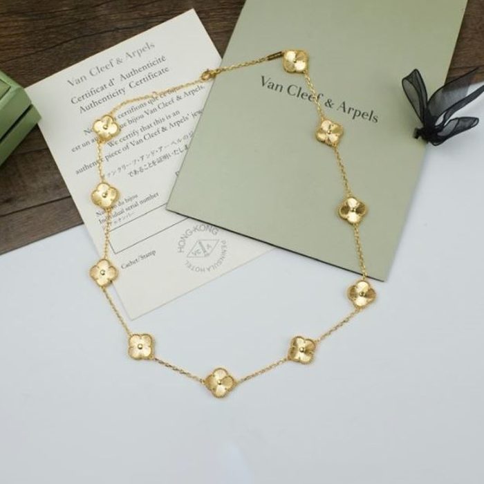 Van Cleef & Arpels Vca Five Flower Necklace