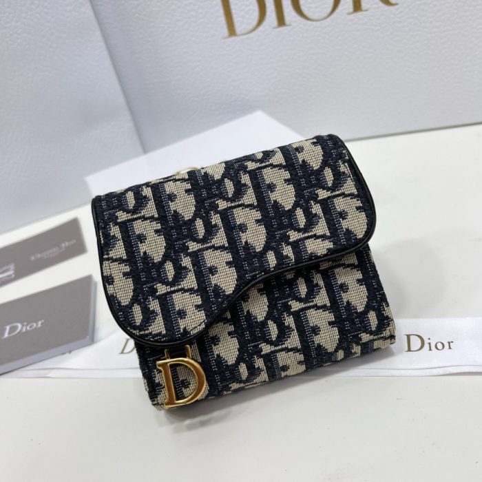 Dior saddle Three Fold Wallet(Perfect Replica)