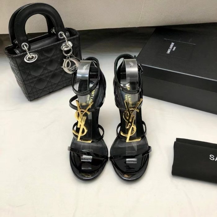 Saint Laurent YSL Cassandra 10.5cm Slide Sandal (Perfect Replica)