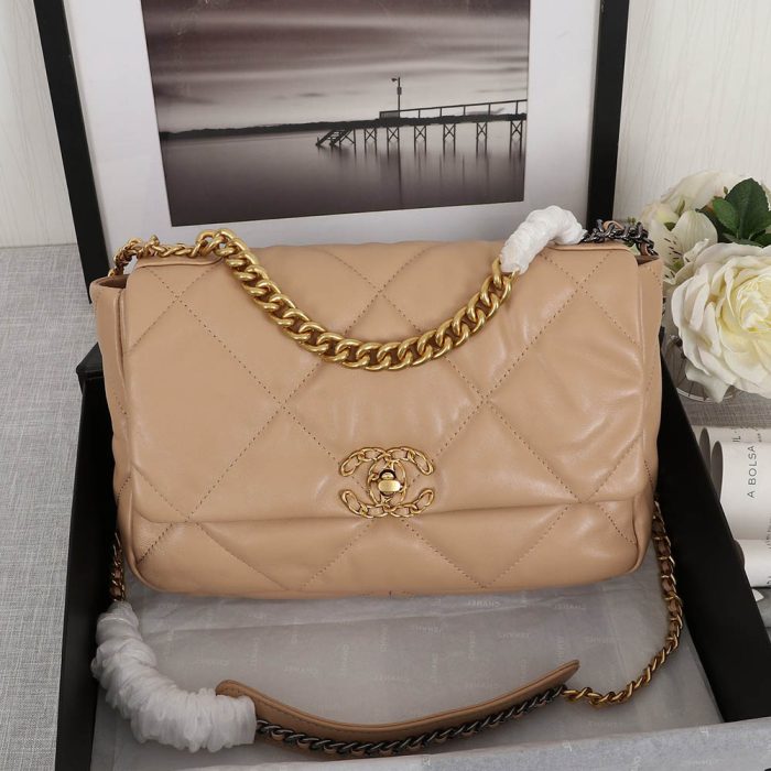 CHANEL 19 Flap Bag Small&Medium Chain Strap Shoulder Bag (Perfect Replica) - Image 6