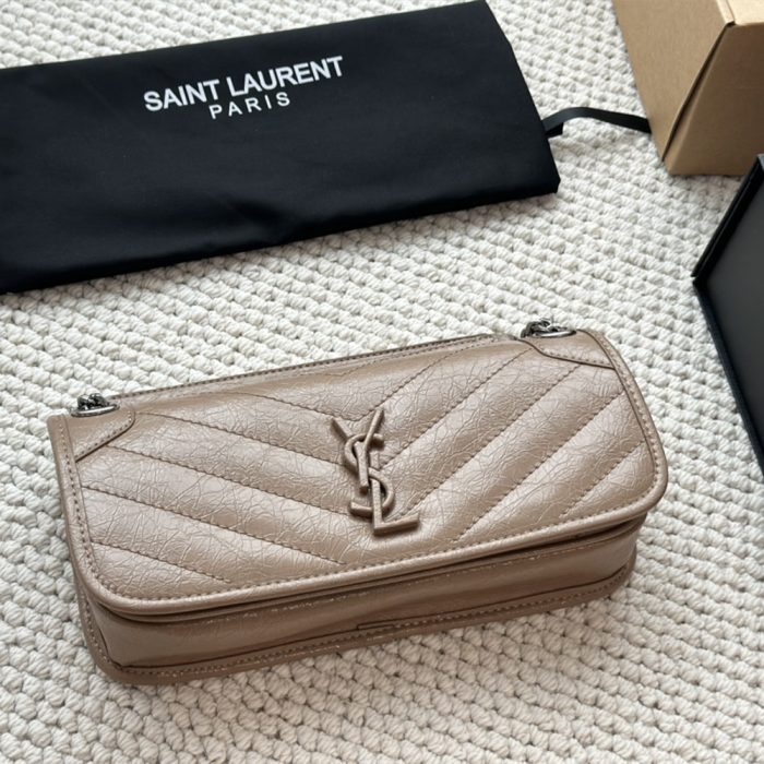 Saint Laurent YSL Leather Chain Shoulder Bag Crossbody Bag(Perfect Replica) - Image 4