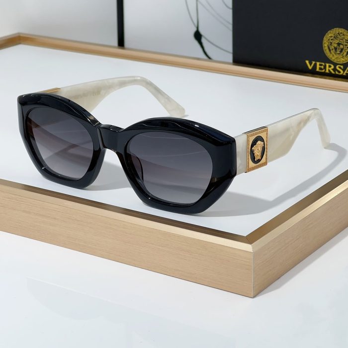 Versace Mirror leg Logo Plate Frame Sunglasses Top Quality(Perfect Replica) - Image 5