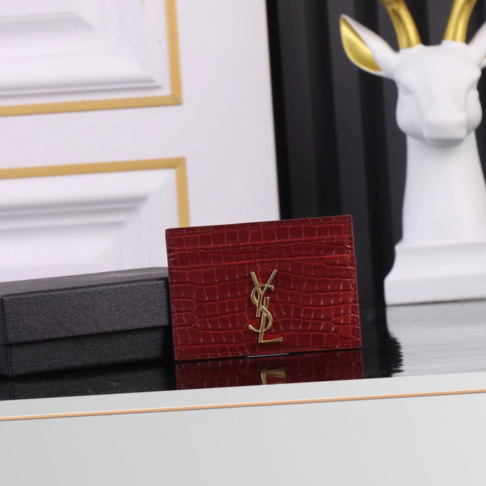 Saint Laurent YSL Crocodile Print Card Bags(Perfect Replica) - Image 5