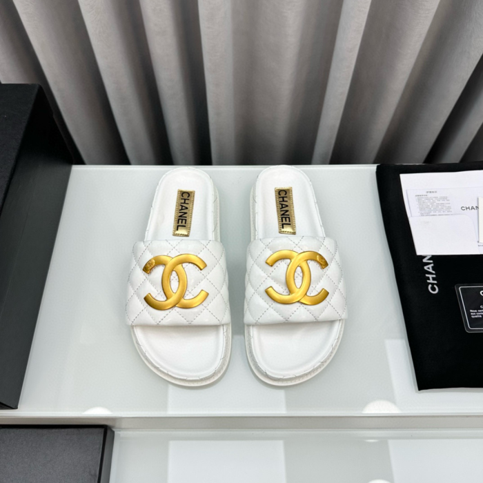 Chanel Gold Label Flat Bottom Fashion Sandals Slide£¨Perfect Replica£©