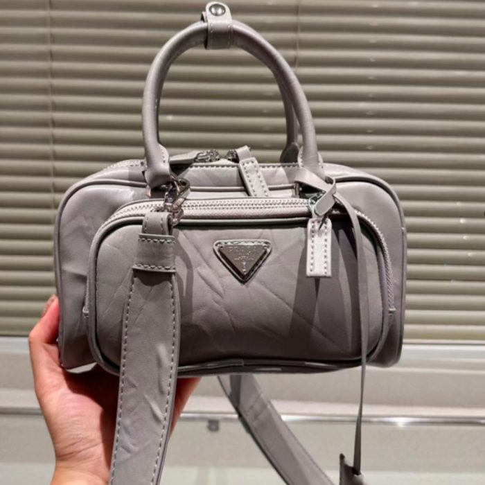 Prada Retro Leather Multi Pocket Handbag(Perfect Replica) - Image 3