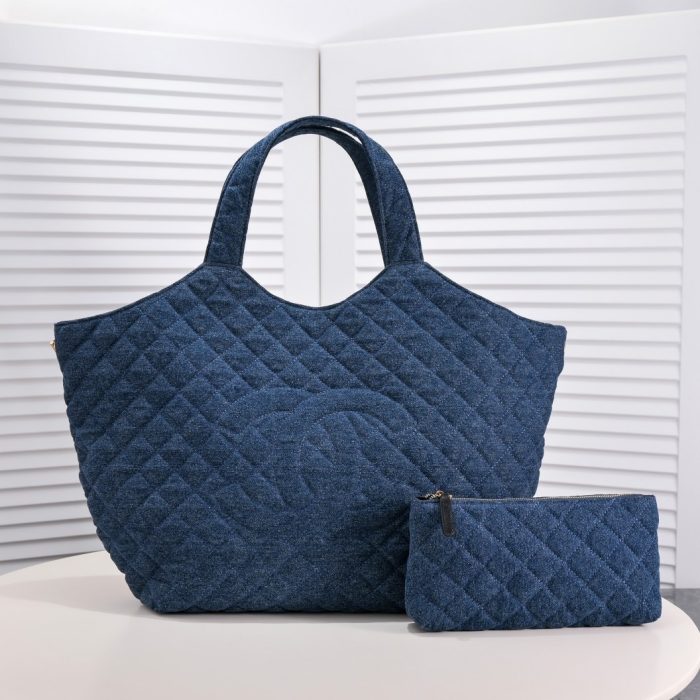 Chanel Leather&Canvas Tote Shoulder Handbag(Perfect Replica) - Image 2