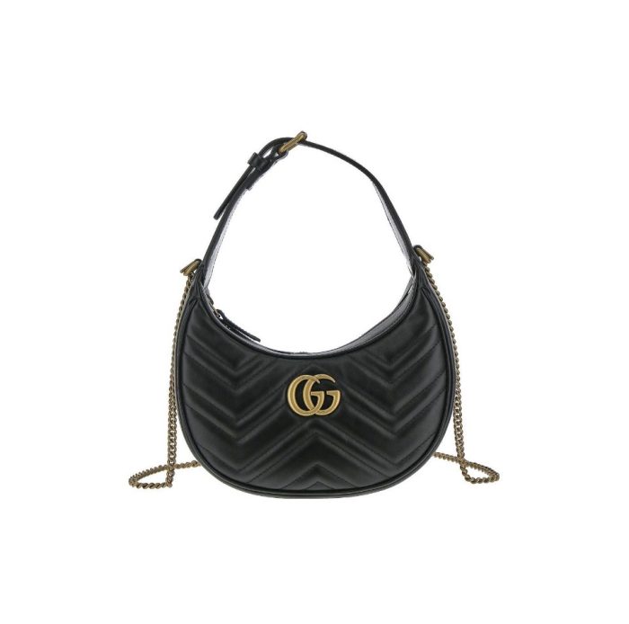 Gucci Marmnt Half Moon Shoulder Bag(Perfect Replica) - Image 2