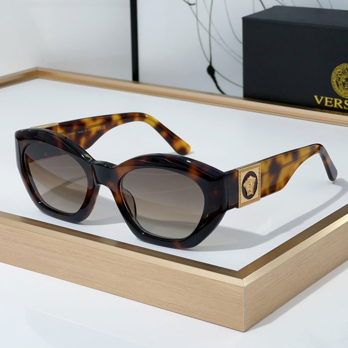 Versace Mirror leg Logo Plate Frame Sunglasses Top Quality(Perfect Replica) - Image 4