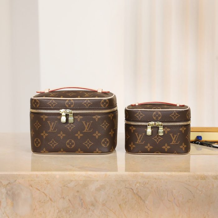 Louis Vuitton LV Nice Leather Cosmetic Handbag M42265&M44495&M44936 Top quality (Perfect Replica) - Image 2