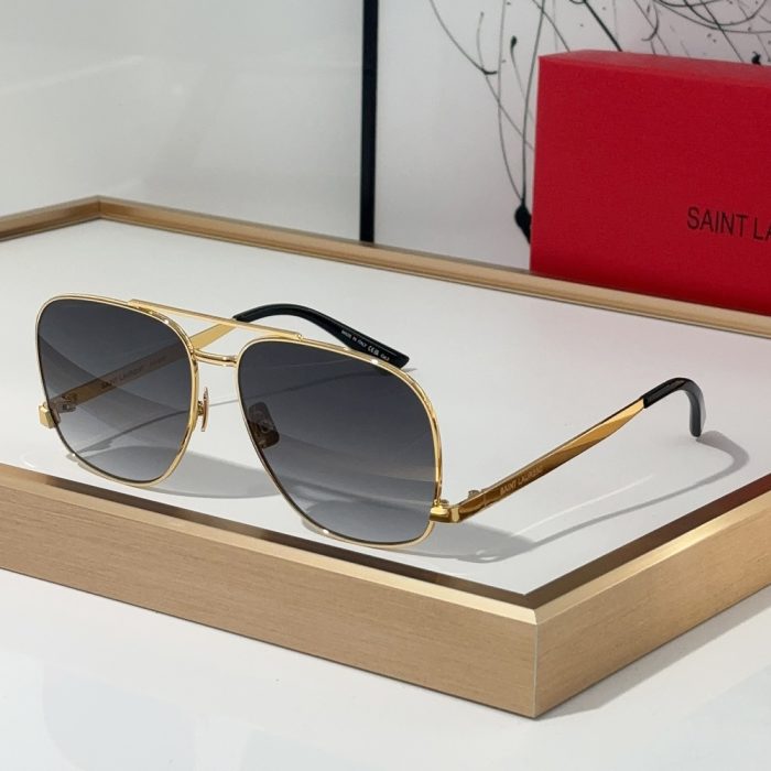 Saint Laurent YSL Metal Oval Sunglasses Top Quality(Perfect Replica) - Image 6