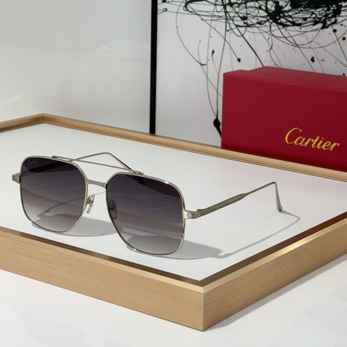 Cartier Slim Metal Frame sunglasses Top quality (Perfect Replica) - Image 4