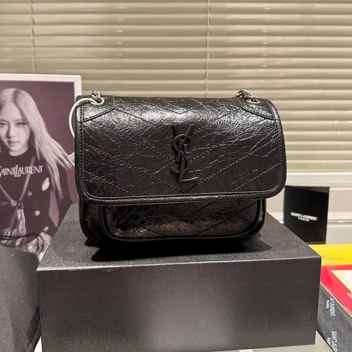 Saint Laurent YSL Niki Baby In Vintage Leather (Perfect Replica)