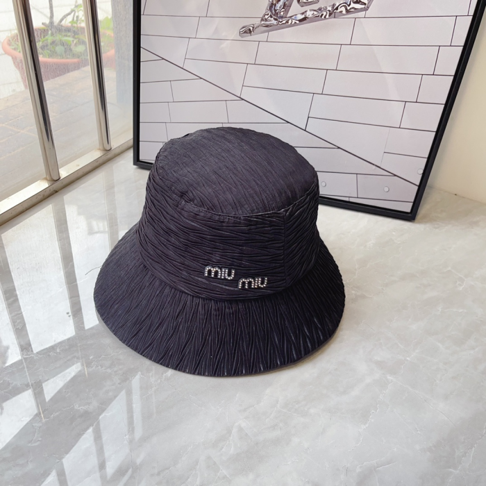 Miu Miu Textured Fisherman's Hat Sunhat (Perfect Replica) - Image 2