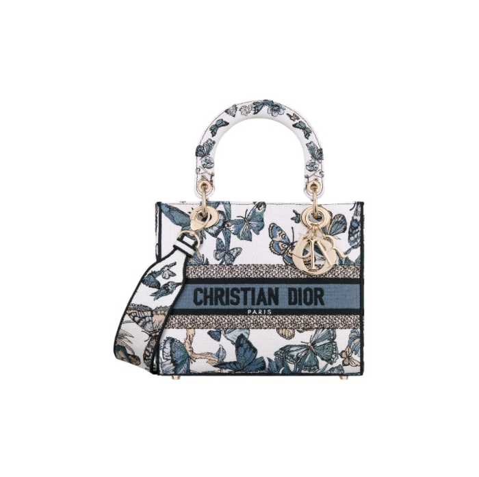 Dior The LADY D-LITE Bag MM-Butterfly Zodiac - Image 3