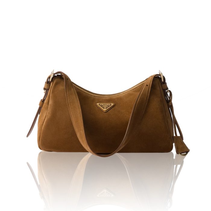 Prada Aimée Medium Suede Shoulder Bag (Replica) - Image 2