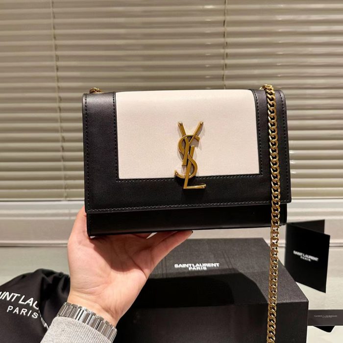 Saint Laurent YSL Kate Splicing leather Shouder Bag (Perfect Replica) - Image 3